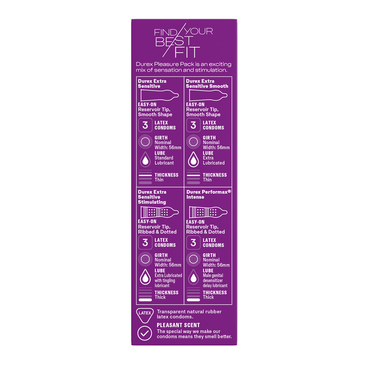 Pleasure Pack Regular Fit Condoms