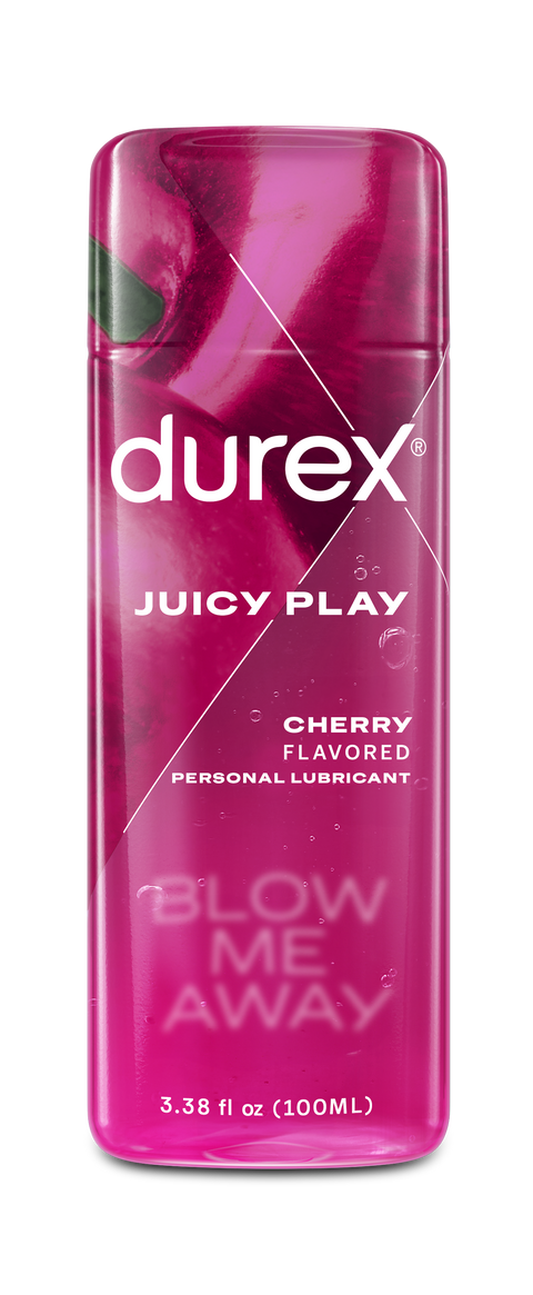 Durex<sup>®</sup> Juicy Play Cherry Flavored Personal Lubricant, 3.38 fl oz