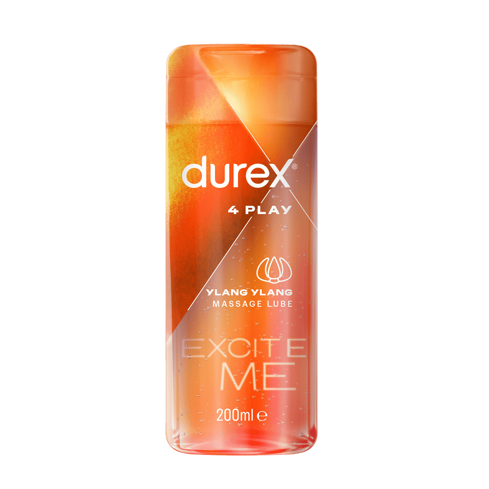 Durex Massage & Play 2 in 1 Lubricant, 6.76 oz, Sensual with Ylang Ylang