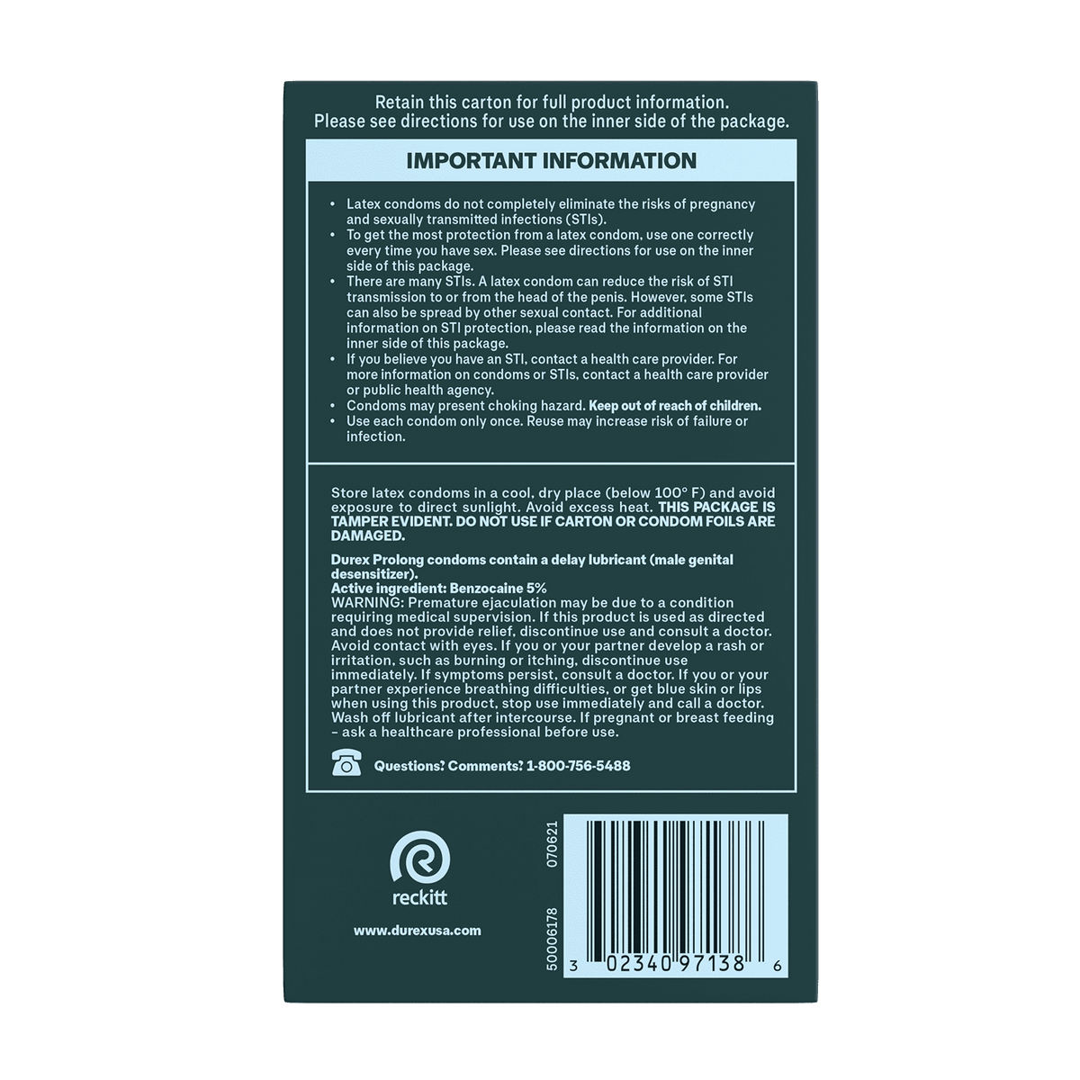 Prolong Regular Fit Condoms