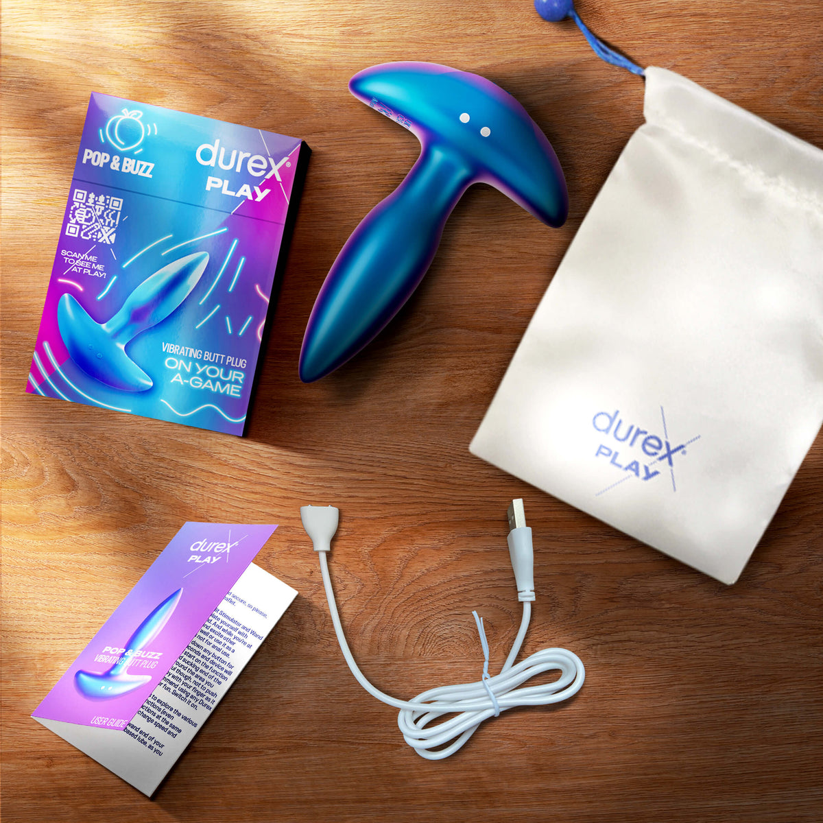 Durex® Play Pop & Buzz Anal Plug