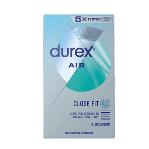 Durex Air Close Fit 10 latex condoms pack