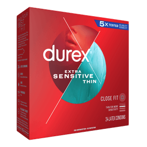 Durex XSensitive Thin Close fit 24ct right faced Pack