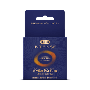 Durex intense 3 nitrile condoms for contraception and STI protection