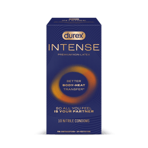 Durex intense premium non-latex 10 nitrile condoms
