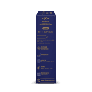 Durex intense premium left side of pack